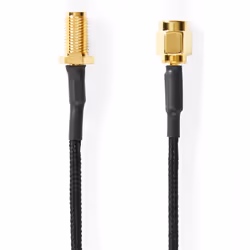 Nedis CSGL02020BK05, 0,5 m, SMA, SMA, Noir