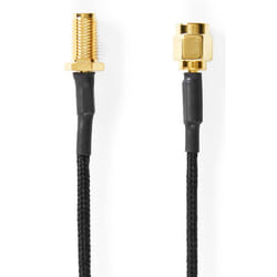 Nedis CSGL02020BK05 câble coaxial 0,5 m SMA Noir