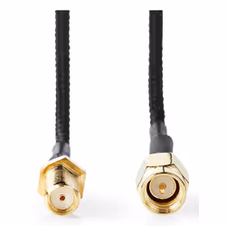 Nedis CSGL02020BK05 câble coaxial 0,5 m SMA Noir
