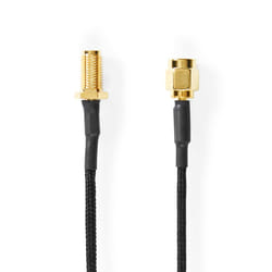 Nedis CSGB02020BK05 connecteur coaxial SMA 1 pièce(s) 50 Ohm