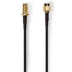 Nedis CSGL02210BK50 câble coaxial RG-174 5 m RP-SMA Noir