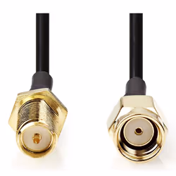 Nedis CSGL02210BK50 câble coaxial RG-174 5 m RP-SMA Noir