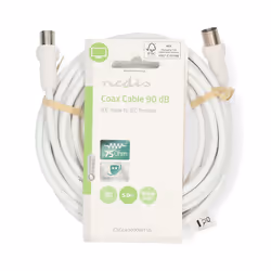 Nedis CSGL40000WT50 câble coaxial 1,5 m IEC Blanc