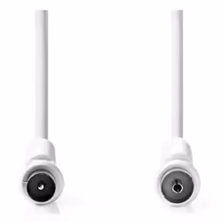 Nedis CSGL40020WT20 câble coaxial 2 m IEC Blanc