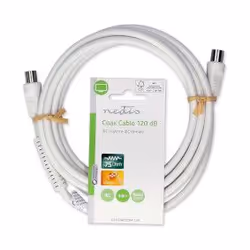 Nedis CSGL40020WT30 câble coaxial 3 m IEC Blanc