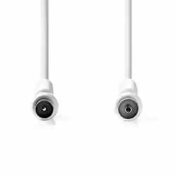 Nedis CSGL40020WT50 câble coaxial 5 m IEC Blanc