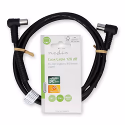 Nedis CSGL40120WT15 câble coaxial 1,5 m IEC Noir