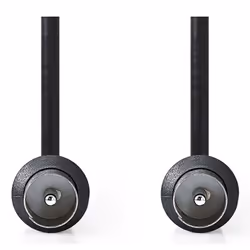 Nedis CSGL40200BK15 câble coaxial 1,5 m IEC Noir