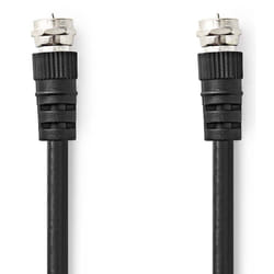 Nedis CSGL41000BK15 câble coaxial 1,5 m Type F Noir