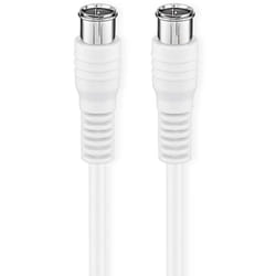 Nedis CSGB41300WT10 câble coaxial 1 m Type F Blanc