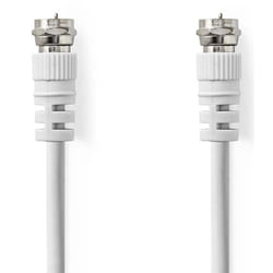 Nedis CSGL41000WT100 câble coaxial 10 m Type F Blanc