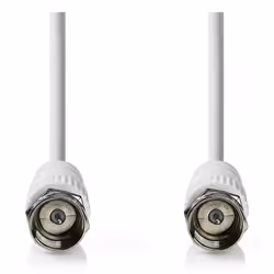 Nedis CSGL41000WT100 câble coaxial 10 m Type F Blanc