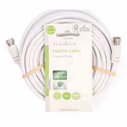 Nedis CSGL41000WT100 câble coaxial 10 m Type F Blanc