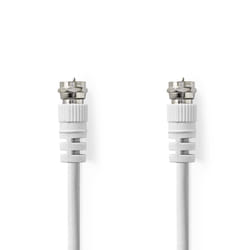 Nedis CSGB41300WT100 câble coaxial 10 m Type F Blanc