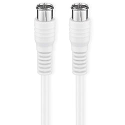Nedis CSGB41300WT20 câble coaxial 2 m Type F Blanc