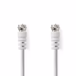 Nedis CSGL41000WT50, 5 m, Type F, Type F, Blanc