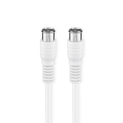 Nedis CSGB41300WT50 câble coaxial 5 m Type F Blanc