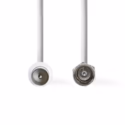 Nedis CSGL41800WT15 câble coaxial 1,5 m Type F IEC Blanc
