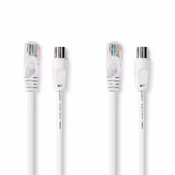 Nedis CSGL4500WT50, 5 m, RG-58, IEC, IEC, Blanc