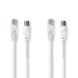 Nedis CSGL4500WT50 câble coaxial RG-58 5 m IEC Blanc