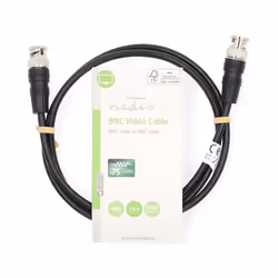 Nedis CVGL01000BK10 câble coaxial 1 m
