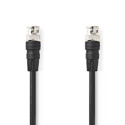 Nedis CVGL01000BK20 câble coaxial 2 m BNC Noir