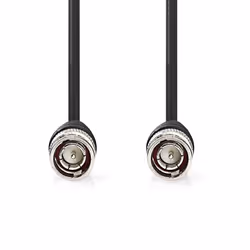 Nedis CVGL01000BK20 câble coaxial 2 m BNC Noir