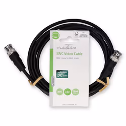 Nedis CVGL01000BK20 câble coaxial 2 m BNC Noir