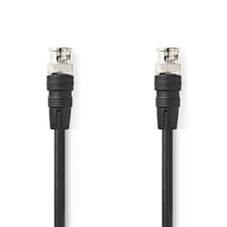 Nedis CVGL01000BK50 câble coaxial 5 m BNC Noir