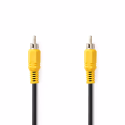 Nedis CVGL24100BK20, 2 m, RCA, RCA, Mâle, Mâle, Noir