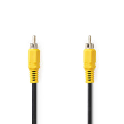 Nedis CVGL24100BK20 câble video composite 2 m RCA Noir