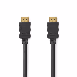 Nedis CVGL34000BK10, 10 m, HDMI Type A (Standard), HDMI Type A (Standard), Compatibilité 3D, 10,2 Gbit/s, Noir