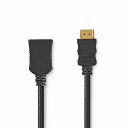 Nedis CVGL34090BK30, 3 m, HDMI Type A (Standard), HDMI Type A (Standard), 8,16 Gbit/s, Canal de retour audio (ARC, Audio Retu ...