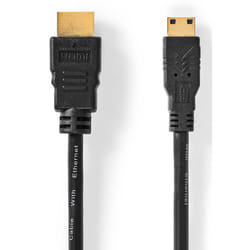 Nedis CVGL34500BK15 câble HDMI 1,5 m HDMI Type A (Standard) HDMI Type C (Mini) Noir