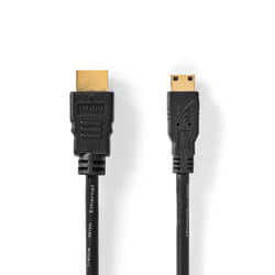 Nedis CVGL34500BK30 câble HDMI 3 m HDMI Type A (Standard) HDMI Type C (Mini) Noir