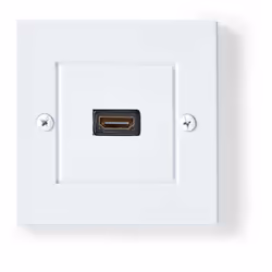 Le Boîtier de montage mural HDMI avec port unique de Nedis est l'accessoire idéal pour une installation discrète et élégante  ...