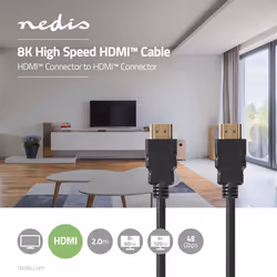 Nedis CVGL35000BK20 câble HDMI 2 m HDMI Type A (Standard) Noir