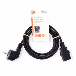 Nedis CEGL10300BK20 câble électrique Noir 2 m Prise d'alimentation type C IEC C19