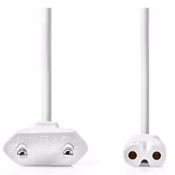 Nedis CEGL11040WT20 câble électrique Blanc 2 m Prise d'alimentation type C IEC 320