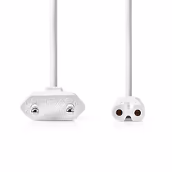 Nedis CEGL11040WT30 câble électrique Blanc 3 m Prise d'alimentation type C IEC 320