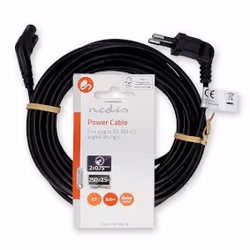 Nedis CEGL11055BK50 câble électrique Noir 5 m IEC C7