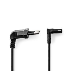 Nedis CEGL11075BK20 câble électrique Noir 2 m Prise d'alimentation type C Coupleur C1