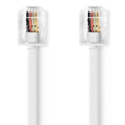 Nedis TCGL90200WT20 câble de téléphone 2 m Blanc