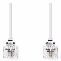 Nedis TCGL90200WT50 câble de téléphone 5 m Blanc