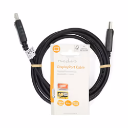 Nedis CCGL37011BK20 câble DisplayPort 2 m Noir