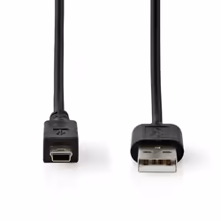 Nedis CCGL60301BK20 câble USB USB 2.0 2 m USB A Surface connect 5-pin Noir