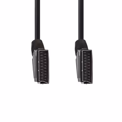 Nedis CVGL31001BK15 Câble SCART 1,5 m SCART (10-pin) Noir - Vue supplémentaire 2