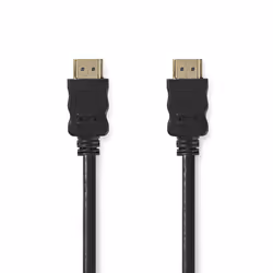 Nedis CVGL34002BK15, 1,5 m, HDMI Type A (Standard), HDMI Type A (Standard), Compatibilité 3D, 10,2 Gbit/s, Noir