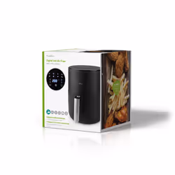 Nedis KAAF140BK Friteuse à air chaud 3L 1500W Noir - Vue supplémentaire 7