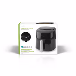 Nedis KAAF160BK Friteuse à air chaud 4,2L 1300W Noir - Vue supplémentaire 6